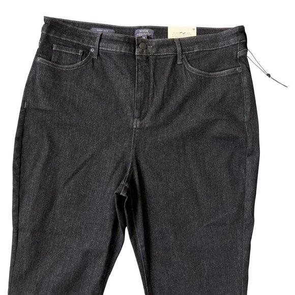 NYDJ NEW Sheri Slim Curve Shaper Womens 18 Jeans Black Denim Stretch Capsule - Picture 5 of 14
